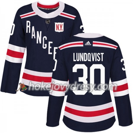 Dámské Hokejový Dres New York Rangers Henrik Lundqvist 30 2018 Winter Classic Adidas Modrá Authentic